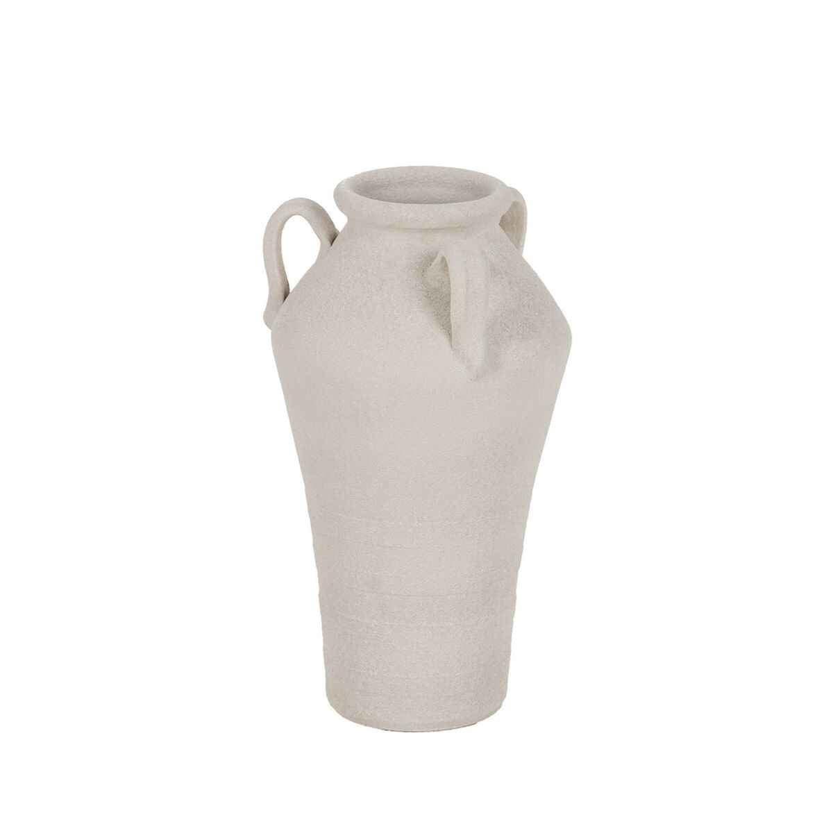 Vase White Ceramic 23 x 23 x 40 cm