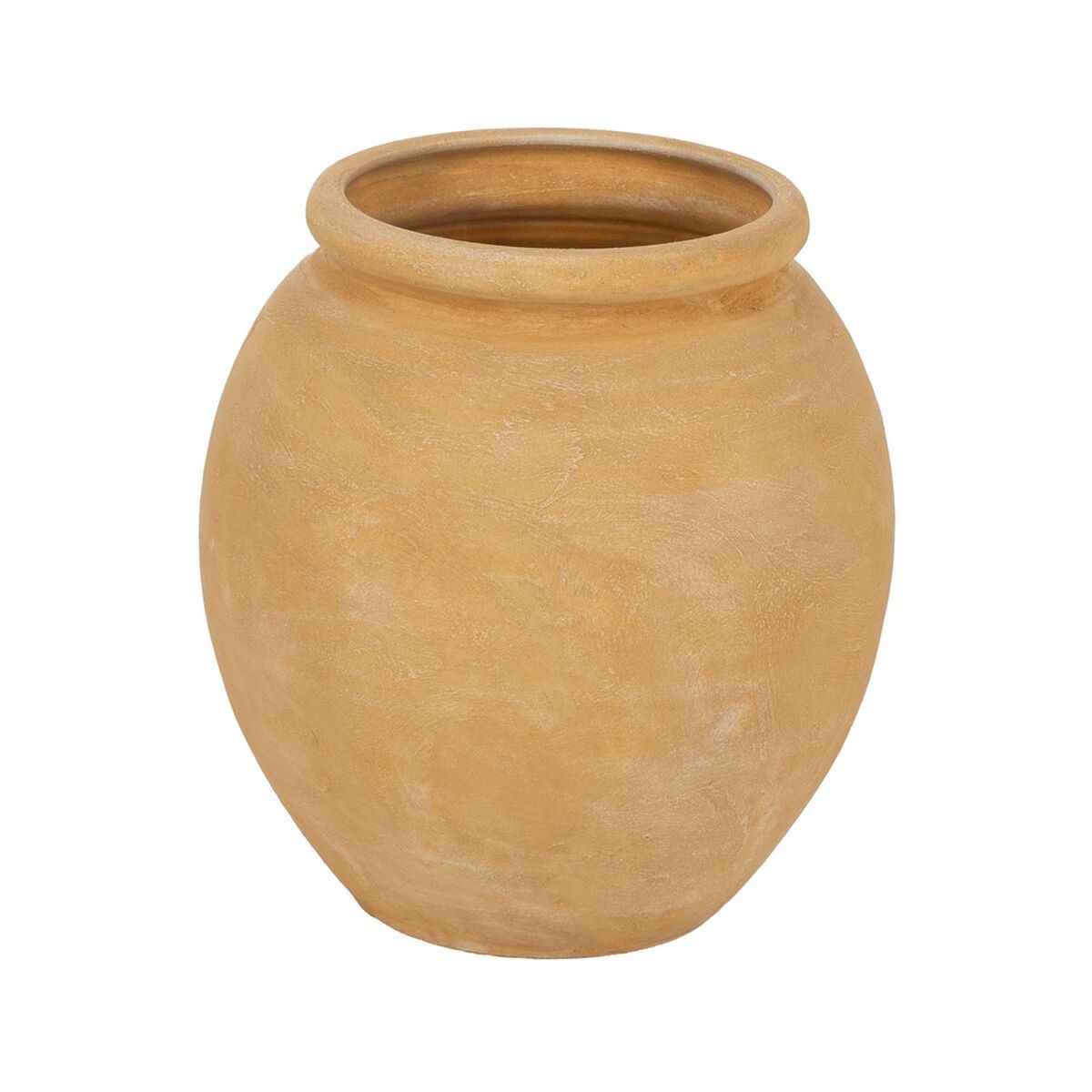 Vase Yellow Ceramic 34 x 34 x 35 cm