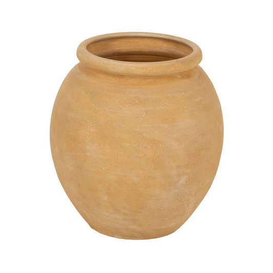 Vase Yellow Ceramic 34 x 34 x 35 cm