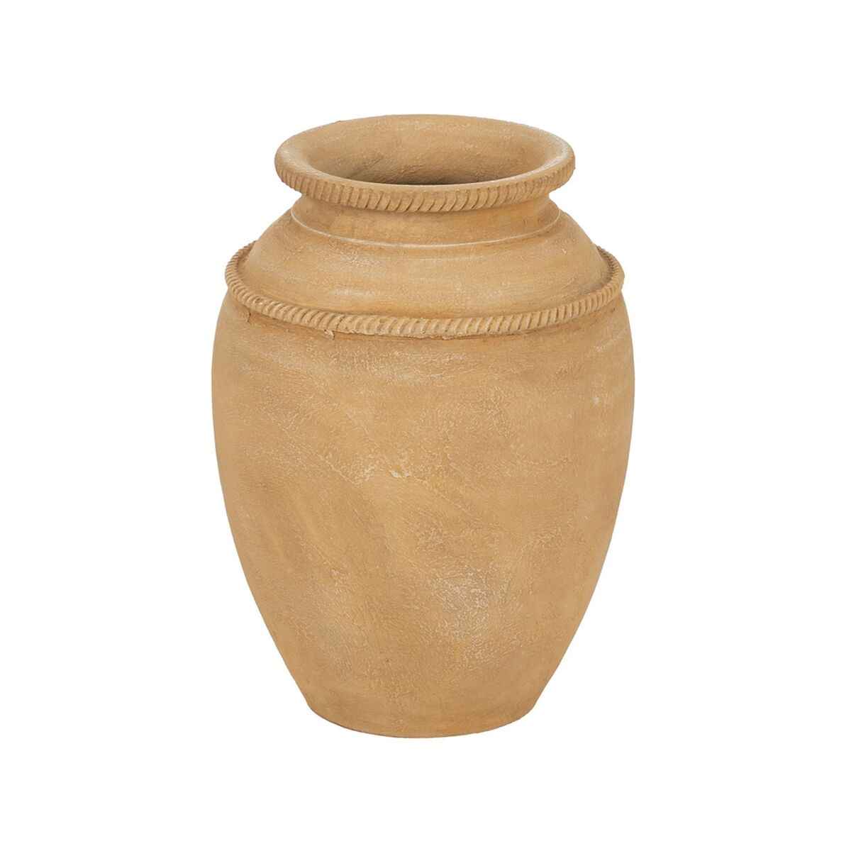 Vase Yellow Ceramic 27 x 27 x 37 cm