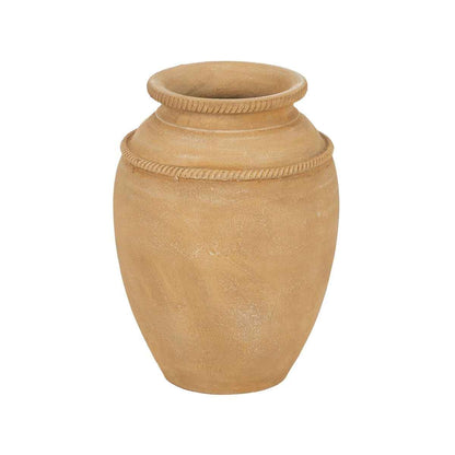 Vase Yellow Ceramic 27 x 27 x 37 cm