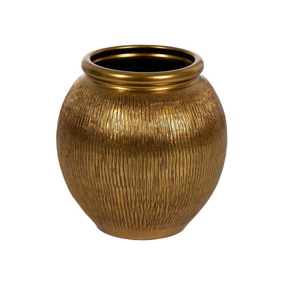 Vase Golden Ceramic 34 x 34 x 50 cm