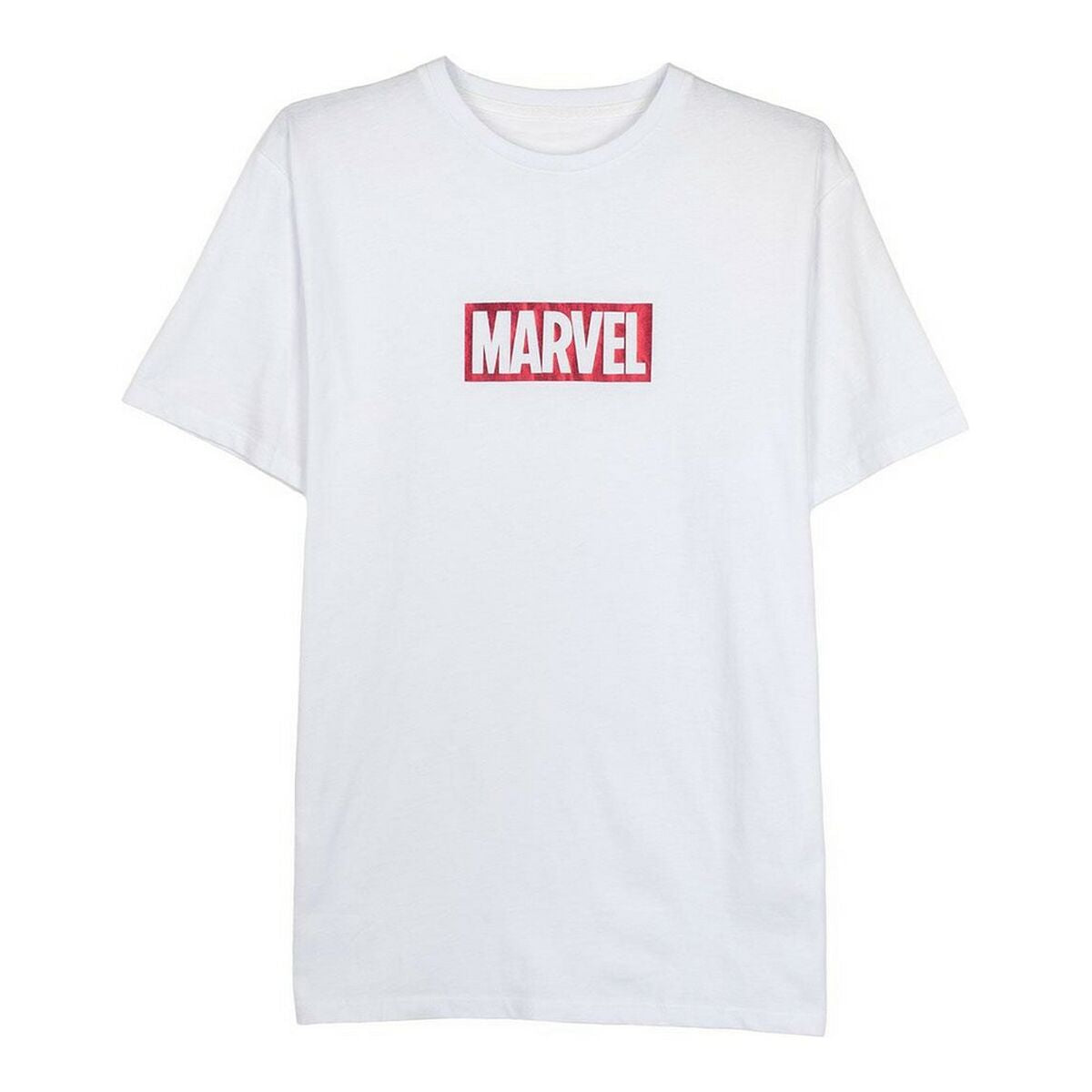 Men’s Short Sleeve T-Shirt Marvel White Adults