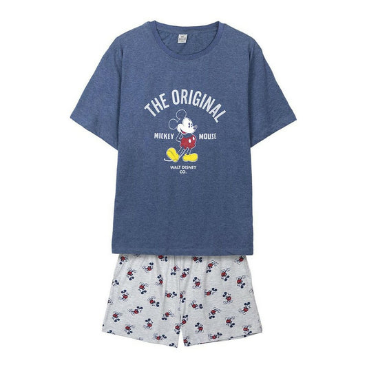 Pyjama Mickey Mouse Dark blue (Adults) Men Mickey Mouse