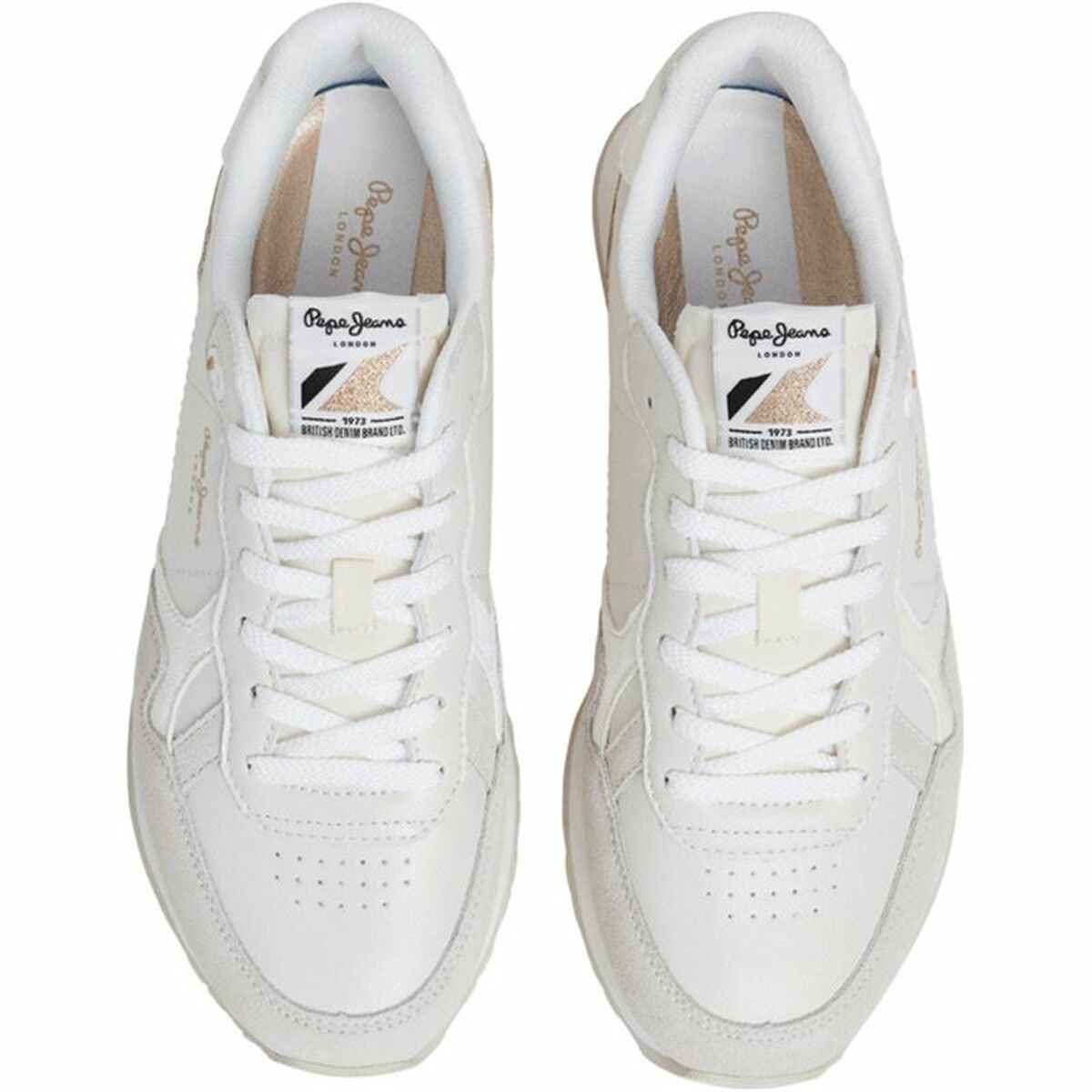 Women's casual trainers Pepe Jeans Brit Sun White