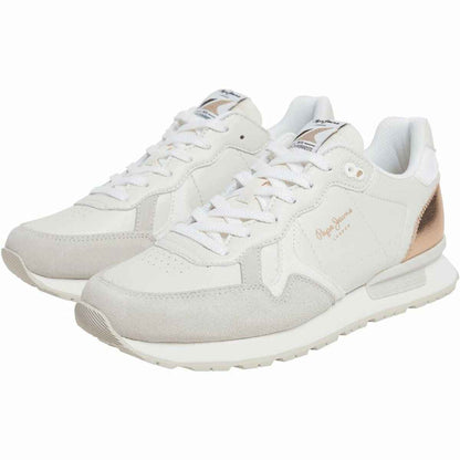 Women's casual trainers Pepe Jeans Brit Sun White