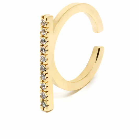 Ladies' Ring Shabama Manhattan Brass gold-plated Adjustable Shabama