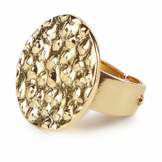 Ladies' Ring Shabama Soho Brass Flash gold-plated Adjustable Shabama