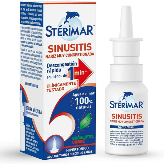 Nasal Spray Stérimar Sinusitis Salt water Decongests 20 ml Stérimar