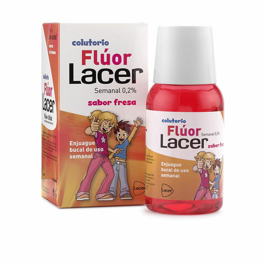 Mouthwash Lacer Flúor Junior fluoride Strawberry 100 ml Lacer