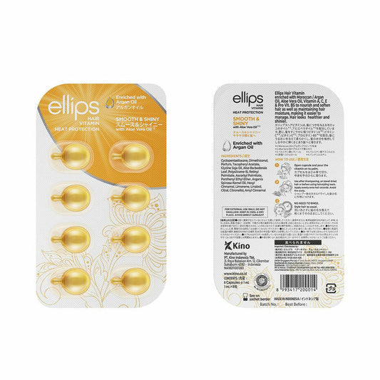 Vitamins Ellips Smooth Shiny Tablets Thermoprotective Argan Oil Ellips