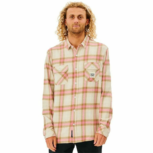 Men’s Long Sleeve Shirt Rip Curl Salt Walter Culture Beige