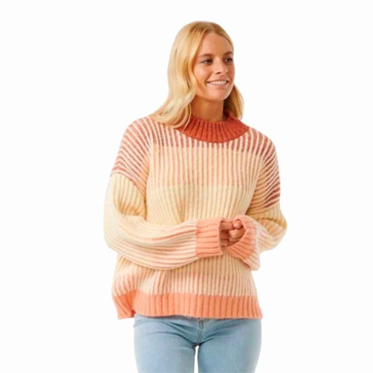 Women’s Sweatshirt without Hood Rip Curl Soleil Rib Knit Crew