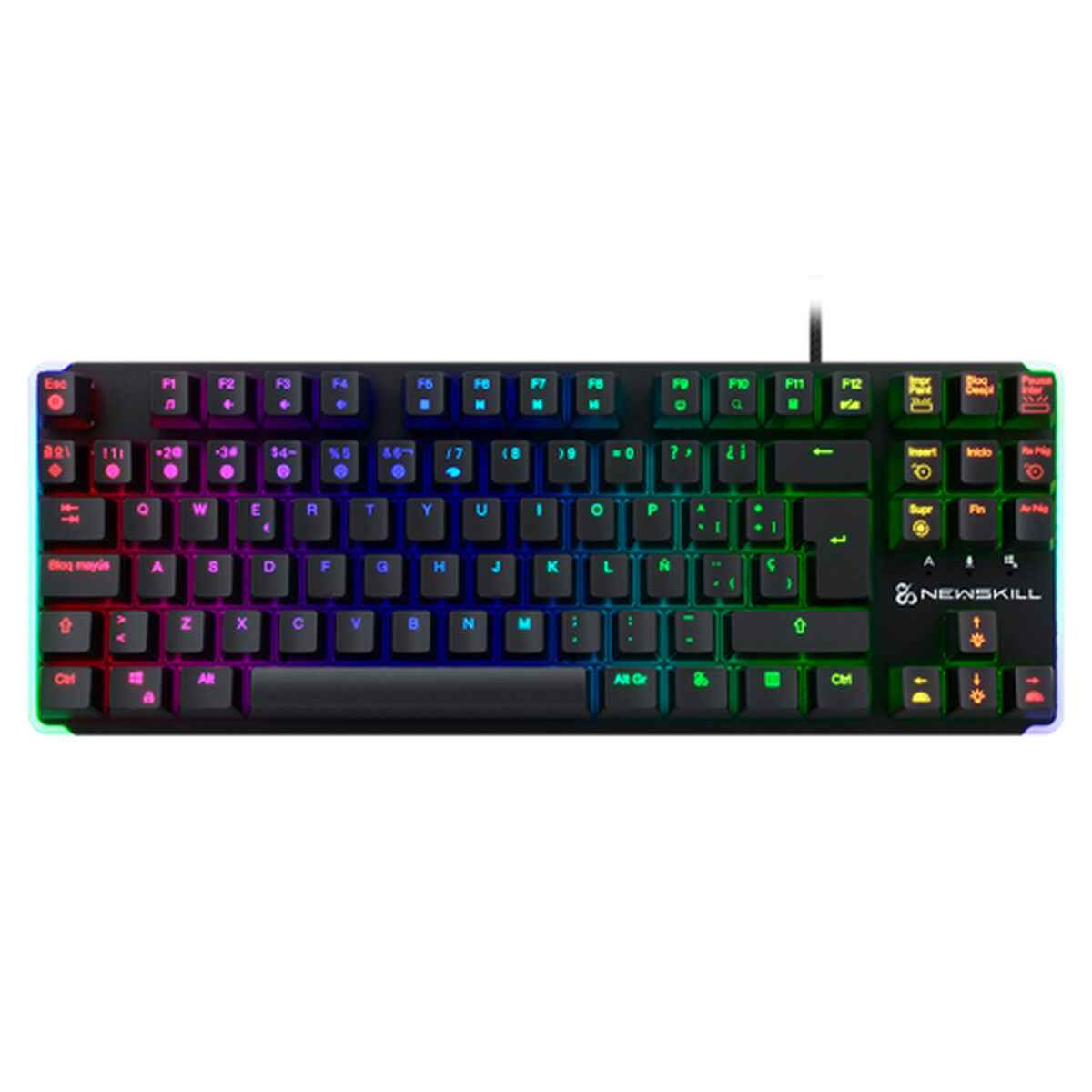 Keyboard Newskill NS-KB-GUNGNYRT-GAT-R Black Spanish Qwerty QWERTY