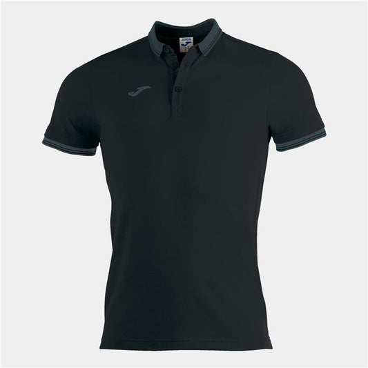 Children’s Short Sleeve Polo Shirt Joma Sport Bali II Black