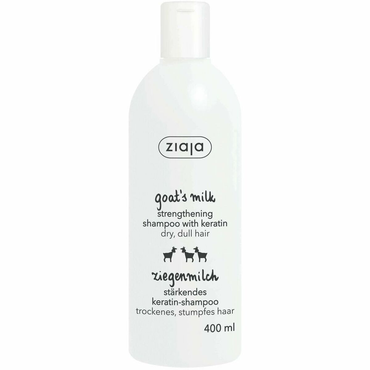 Straightening Shampoo Goat's milk (400 ml) Ziaja