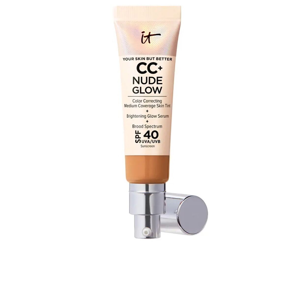 Crème Make-up Base It Cosmetics CC+ Nude Glow Tan Spf 40 32 ml It Cosmetics