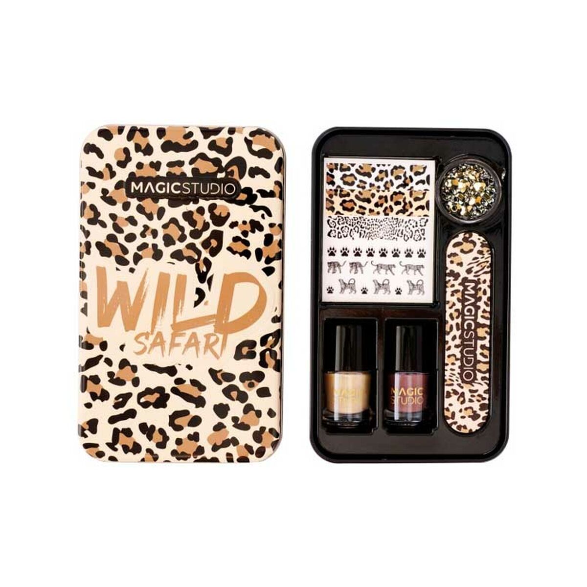 Manicure Set Magic Studio Wild Safari Savage Nail Art 6 Pieces Magic Studio