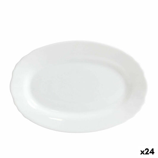 Serving Platter Bormioli Ebro Glass Oval 23 x 15,5 x 2,1 cm (24 Units)