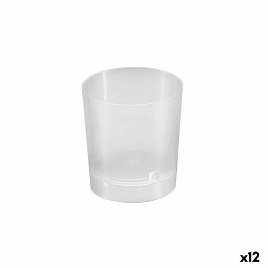 Set of Shot Glasses Algon Transparent Plastic 30 ml 12 Pieces (90Units) Algon