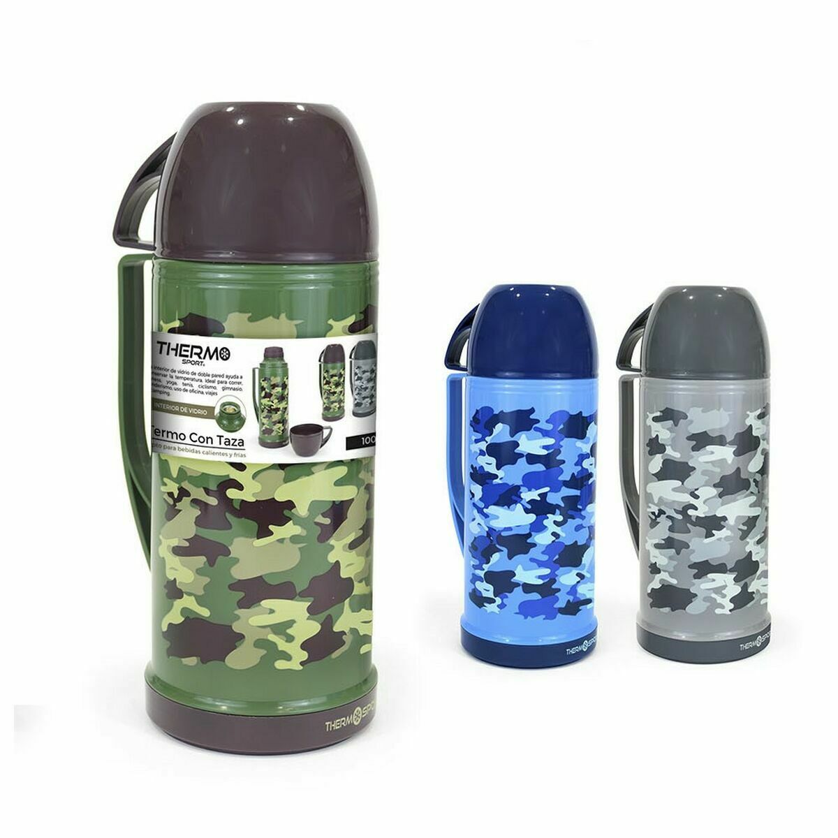 Travel thermos flask ThermoSport Multicolour 12 Units