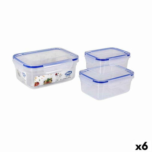 Set of lunch boxes Dem Hermetic 3 Pieces (6 Units)