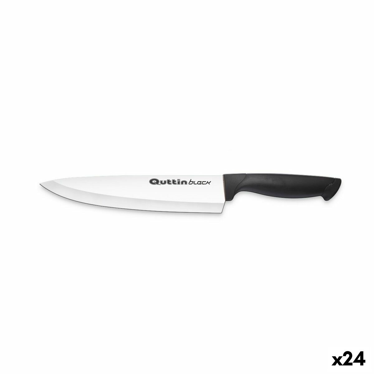 Kitchen Knife Quttin Black 20 cm (24 Units)