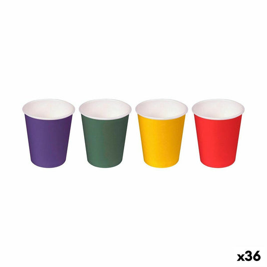 Set of Shot Glasses Algon Disposable Cardboard Multicolour 40 Pieces 50 ml (36 Units)