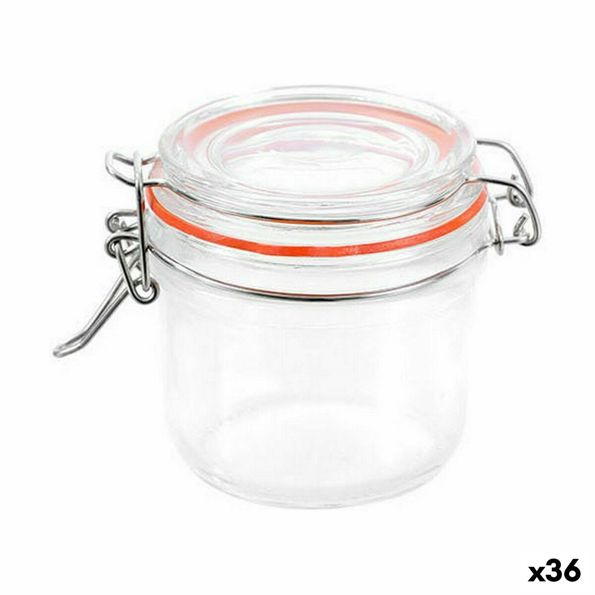 Jar La Mediterránea Hermetic Glass 180 ml (36 Units)