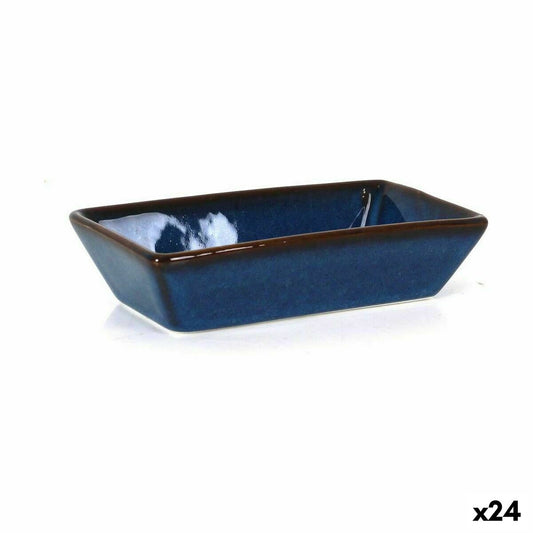 Bowl La Mediterránea Pica-pica Blue 13,8 x 7,2 x 3,2 cm (24 Units)