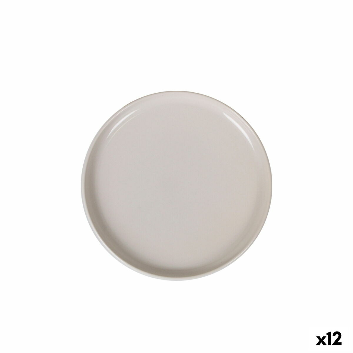 Snack tray La Mediterránea Ivory Circular Ø 25 x 2,6 cm (12 Units)