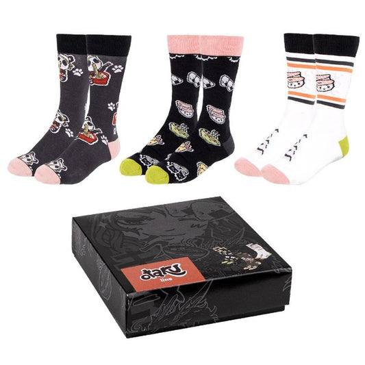 Socks Otaku 36-41 3 Pieces Otaku