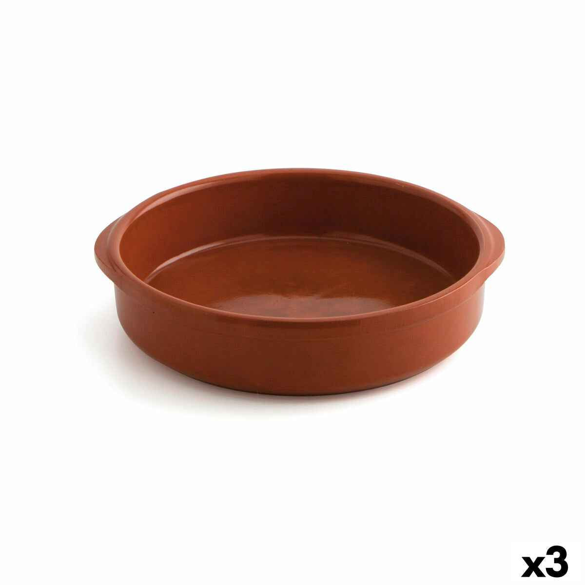 Saucepan Raimundo Ceramic Brown (Ø 28 cm) (3 Units)