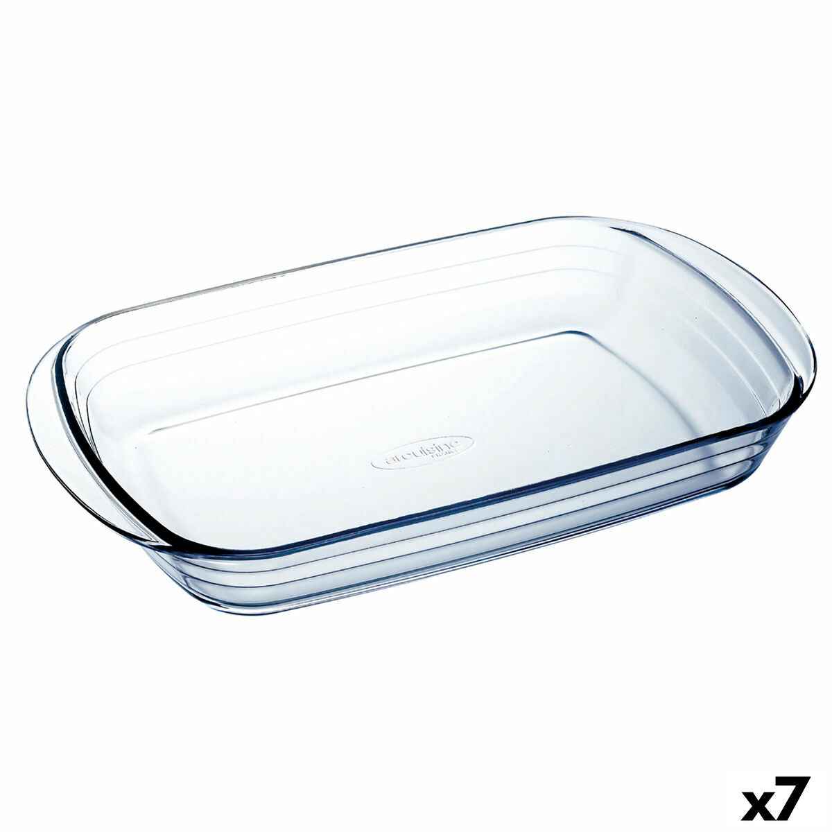 Oven Dish Ô Cuisine Ocuisine Vidrio Transparent Glass Rectangular 32 x 20 x 6 cm (7 Units)