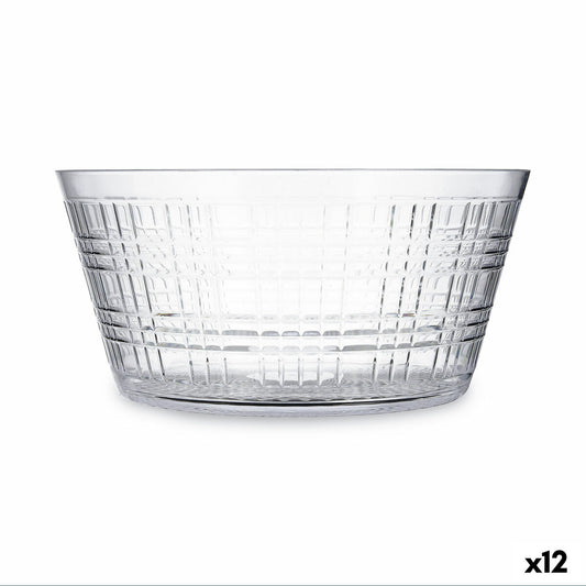 Salad Bowl Quid Viba Transparent Plastic (12 Units)