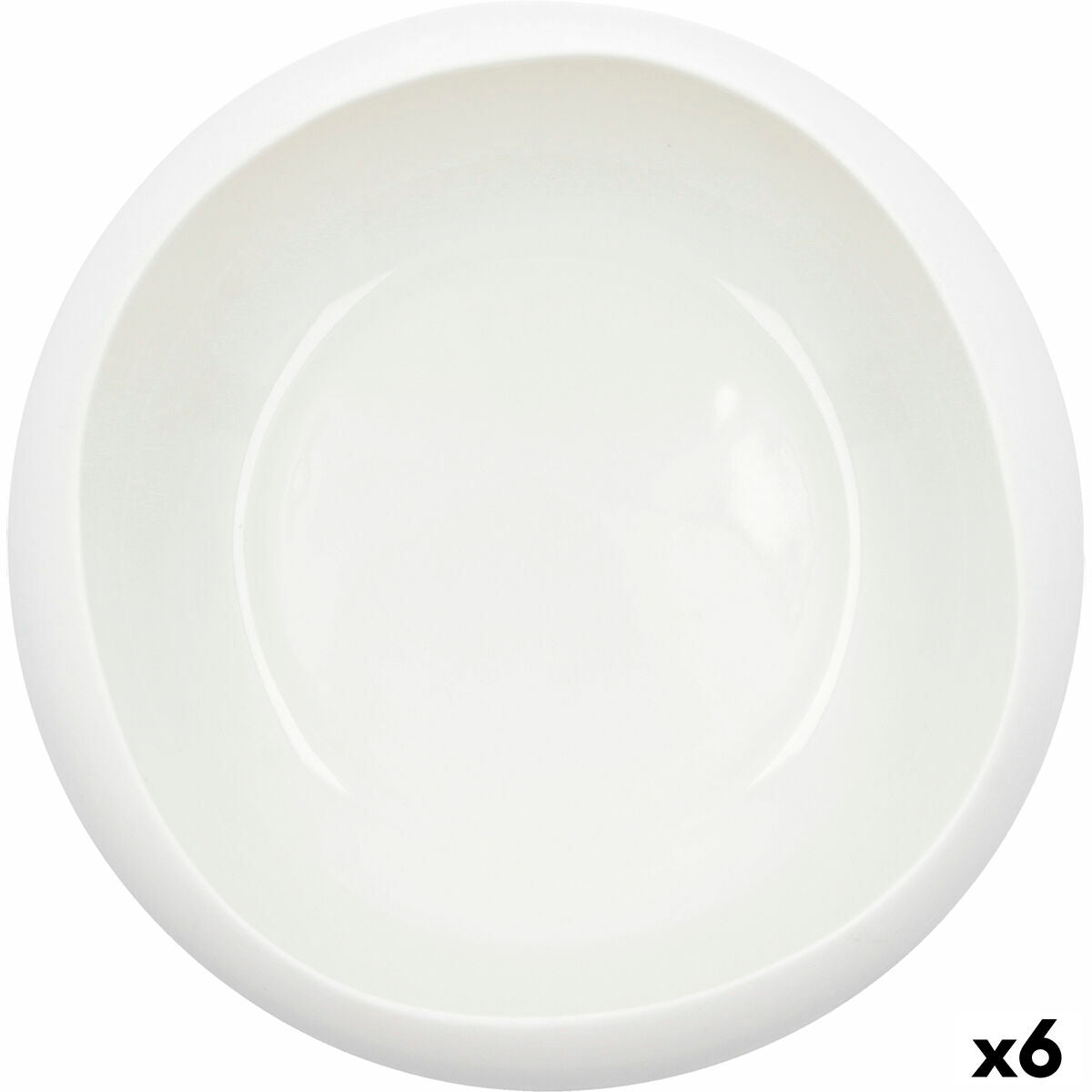 Bowl Ariane Organic Ceramic White (Ø 21 cm) (2 Units)