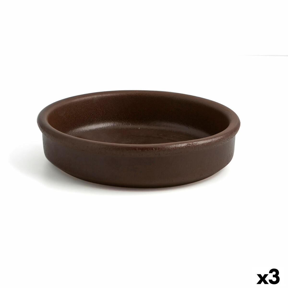 Saucepan Anaflor Baked clay Brown Ø 21 cm (3 Units)