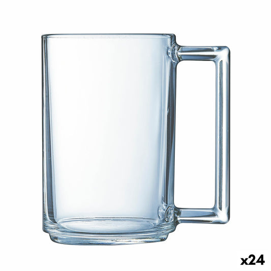 Cup Luminarc à La Bonne Heure Transparent Breakfast Glass 320 ml (24 Units)