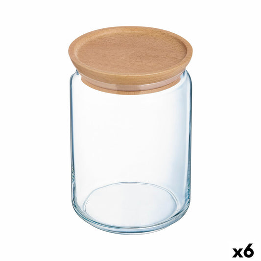 Jar Luminarc Pav Transparent Glass (1 L) (6 Units) Luminarc