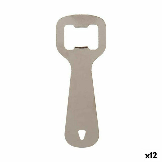 Bottle opener Kinvara 04325-1 Silver Stainless steel 11 x 4 x 0,5 cm (12 Units)