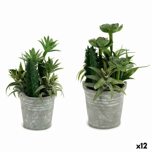 Decorative Plant Ibergarden XD18-1182A-B Plastic Cement 15 x 24 x 15 cm (12 Units)