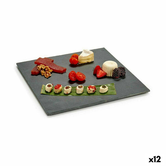 Snack tray Kinvara 551563 Black 30 x 0,5 x 30 cm (12 Units)