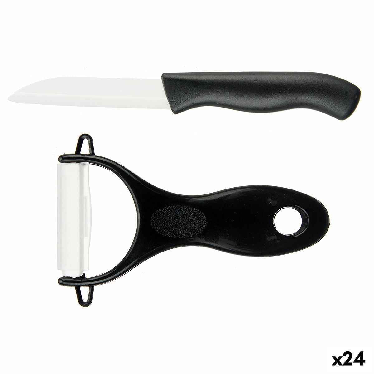 Vegetables Cutter and Peeler Kinvara KT3521(B/C)HB Black Ceramic polypropylene (24 Units)