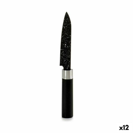 Peeler Knife Kinvara KT11-5604M06 Black Stainless steel Plastic 2,5 x 20,5 x 1,7 cm Marble (12 Units)