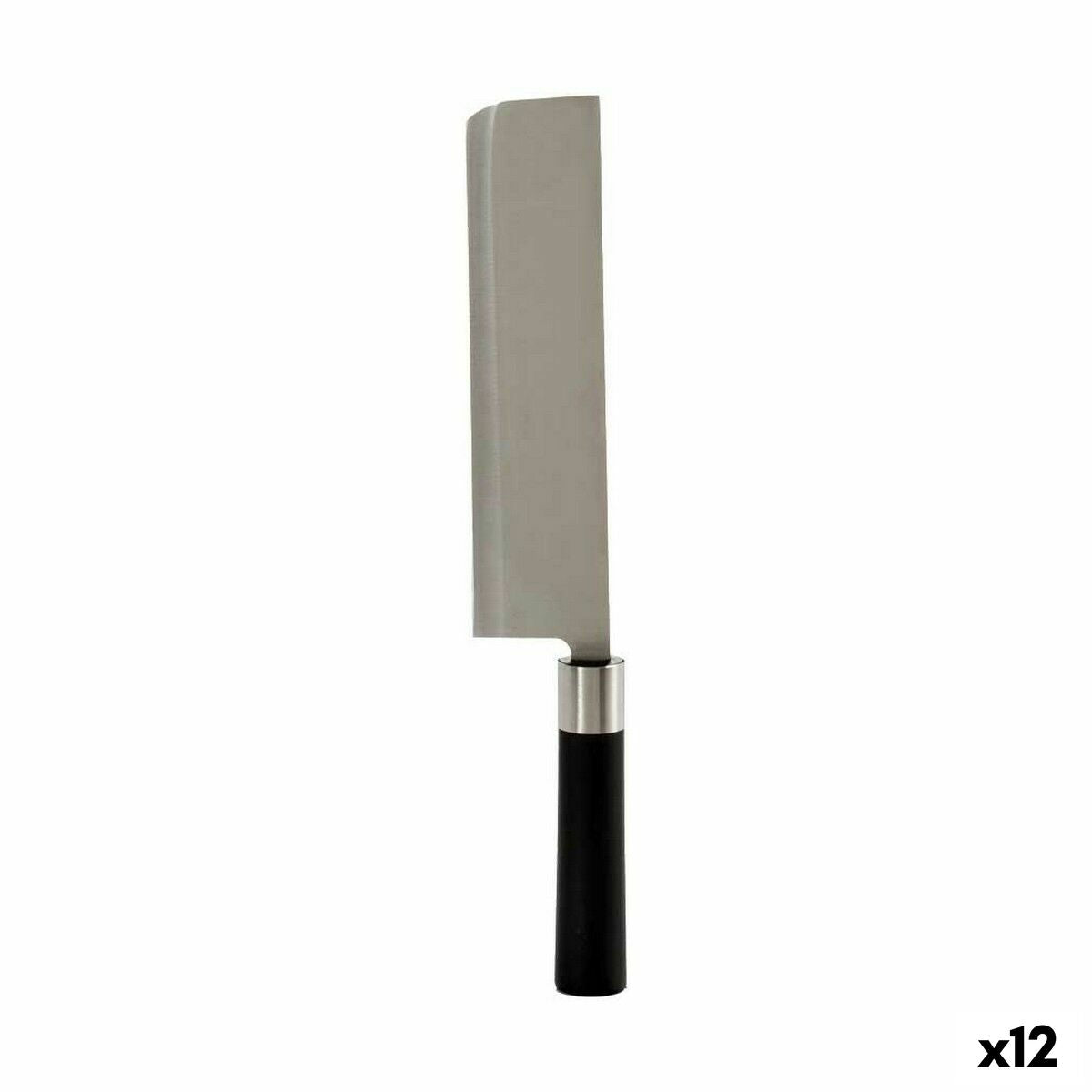 Large Cooking Knife Kinvara KT11-5604S08 Black Silver Stainless steel Plastic 5,6 x 2,5 x 33 cm (12 Units)