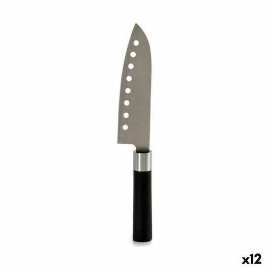 Kitchen Knife Kinvara KT11-5604S03 Black Silver Stainless steel Plastic 5 x 30 x 2,5 cm (12 Units)