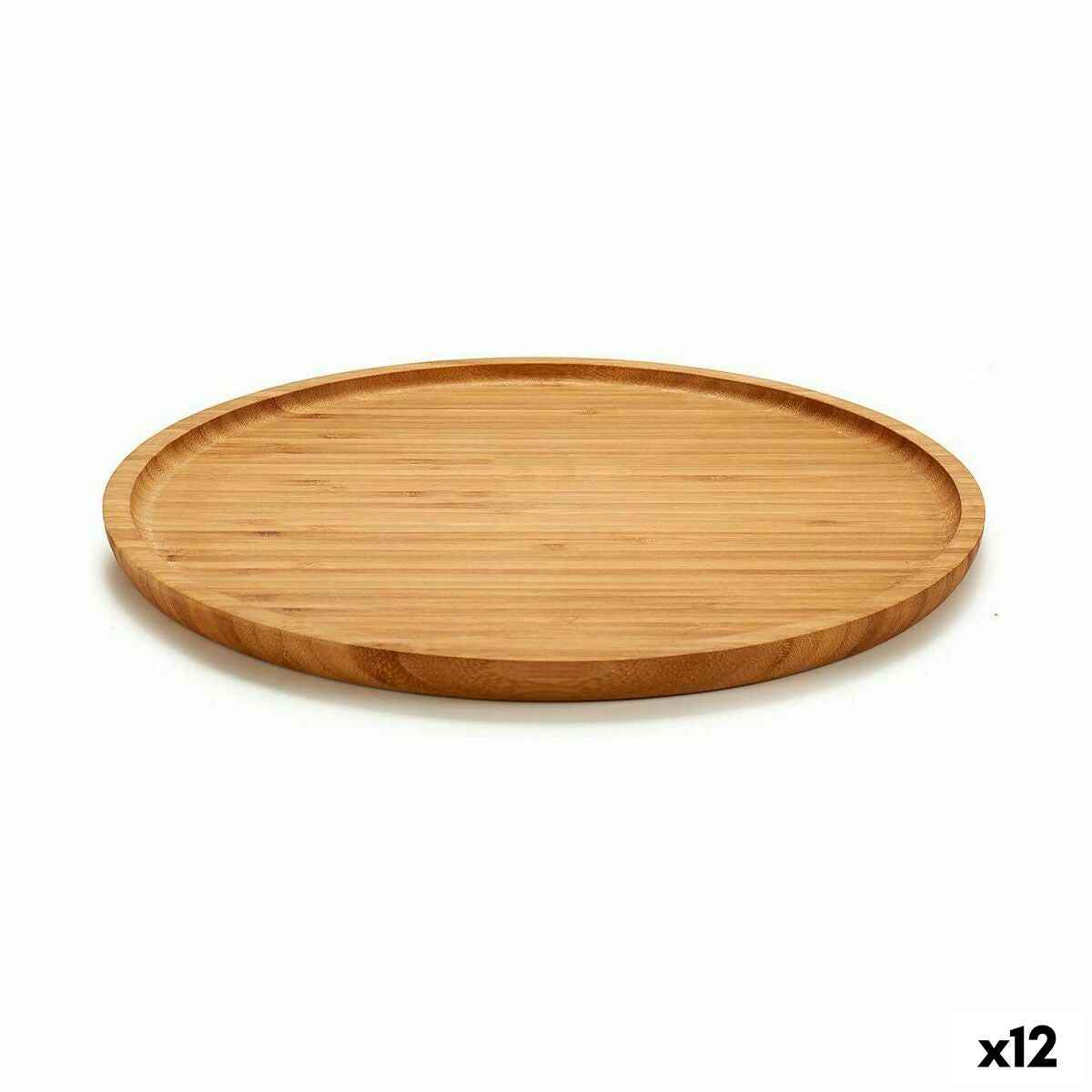 Snack tray Kinvara JWKW-3711-2 Brown Circular 30 x 1,5 x 30 cm (12 Units)