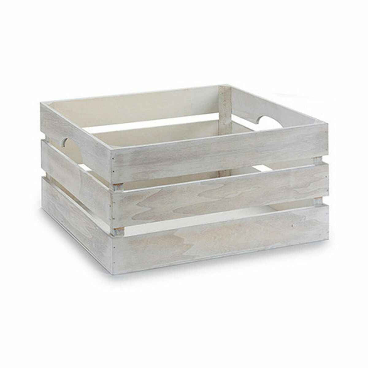 Decorative box White Wood 31 x 20 x 40,5 cm (9Units)