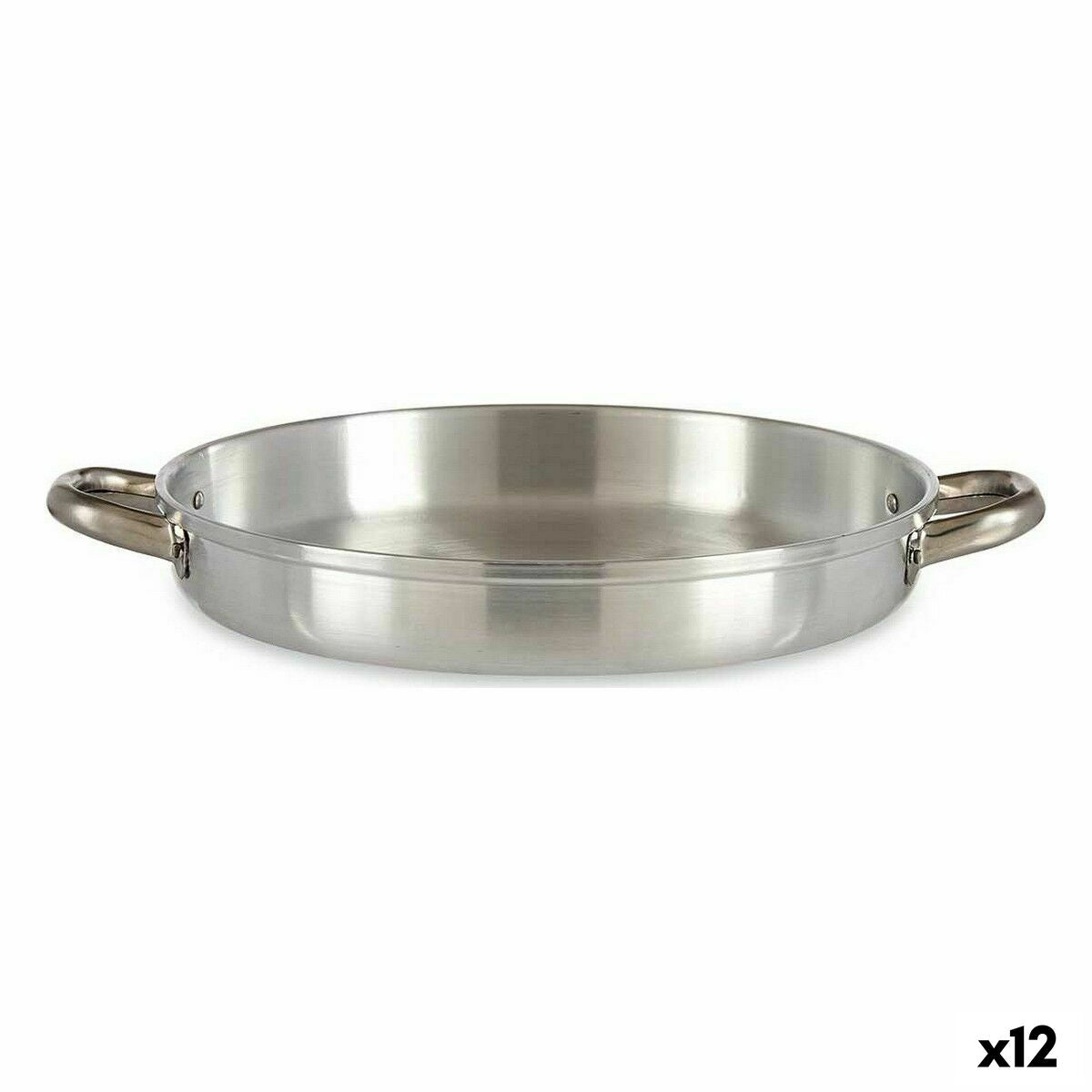 Pan Kinvara 100117 Silver Aluminium Ø 30 cm (12 Units)