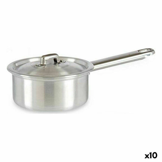 Saucepan with Lid Kinvara 100017 Silver Aluminium Ø 12 cm 600 ml (10 Units)